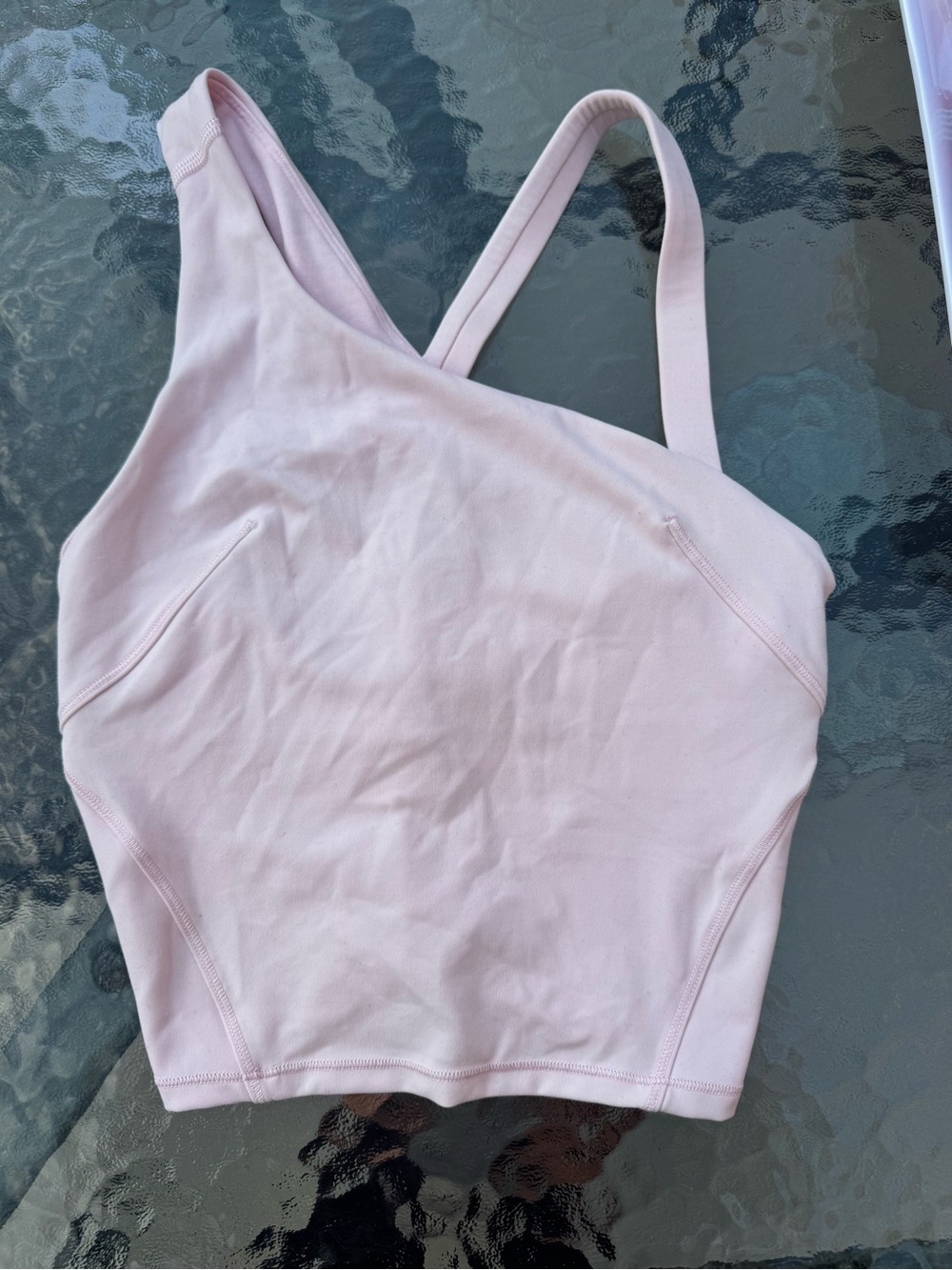 Lululemon - Light Pink Cropped Tank Top